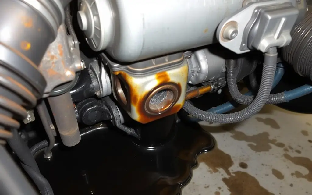 Getting it wrong Oil leaks might be caused by worn-out seals, gaskets, or an incorrect oil change.