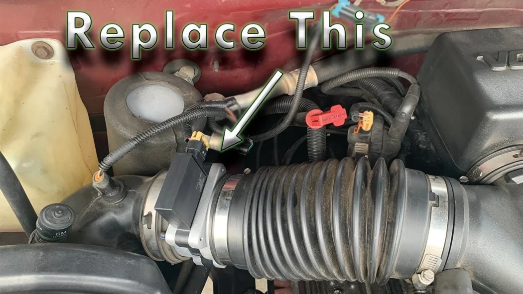 Mass Airflow Sensor (MAF) installed in a vehicle engine.